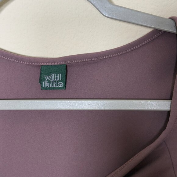 WILD FABLE Long Sleeve Twist Front Mini Knit Skater Dress Siz S - Picture 4 of 5